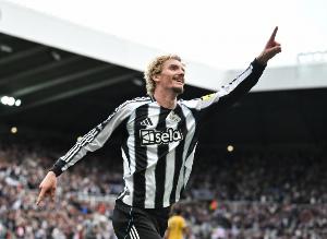 沃尔特马德本赛季英超已打进4球，仅次于哈兰德和塞梅尼奥