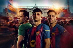 欧冠迎战奥林匹亚科斯，巴萨官方发布赛前海报