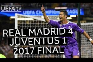 交手即是经典！17年欧冠决赛，C罗双响曼朱倒钩 皇马击败尤文夺冠