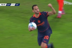 国米扳回一球！布翁乔尔诺送点，恰尔汗奥卢主罚稳稳命中