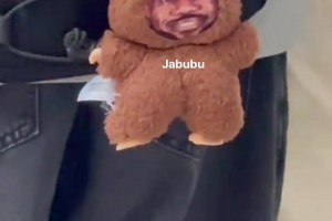 网友逛街偶遇有人书包挂着詹姆斯labubu🤣🤣🤣