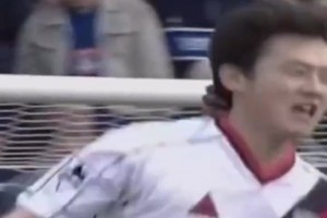 中国球员的英超首球！孙继海鱼跃冲顶头球破门！